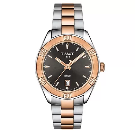 ΡΟΛΟΙ TISSOT T1019102206100  TISSOT PR100  Sport Lady TwoTone Stainless Steel Bracelet