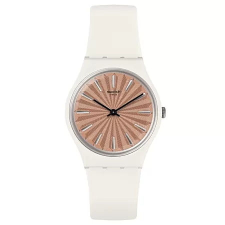 ΡΟΛΟΙ SWATCH GW209 SWATCH Knightliness Donzelle White Silicone Strap