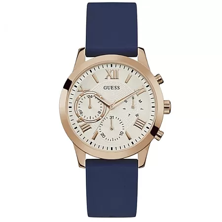 ΡΟΛΟΙ GUESS  W1265L1 GUESS Ladies Blue Rubber Strap