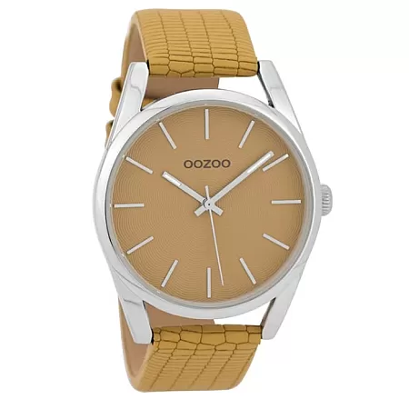 ΡΟΛΟΙ OOZOO C9582 OOZOO Timepieces Yellow Leather Strap
