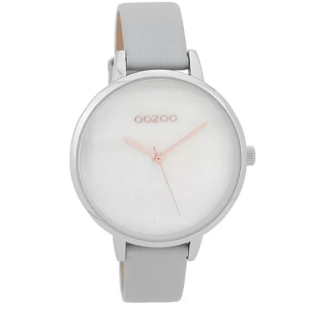 ΡΟΛΟΙ OOZOO C9585 OOZOO Timepieces Grey Leather Strap