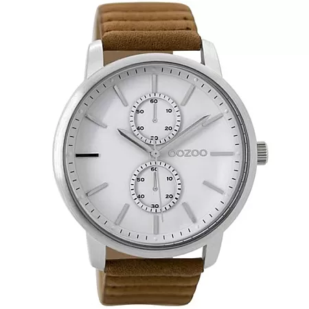 ΡΟΛΟΙ OOZOO  C9451 OOZOO Timepieces Brown Leather Strap