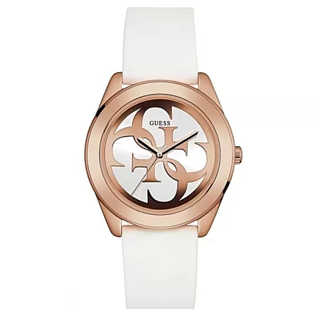 ΡΟΛΟΙ GUESS W0911L5 GUESS Ladies White Rubber Strap