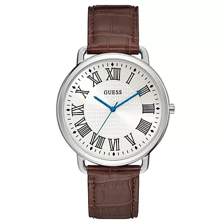 ΡΟΛΟΙ GUESS W1164G1 GUESS Mens Brown Leather Strap