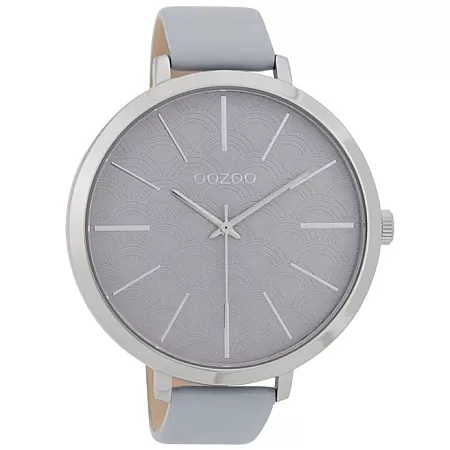 ΡΟΛΟΙ OOZOO  C9677 OOZOO Timepieces Grey Leather Strap