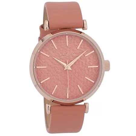 ΡΟΛΟΙ OOZOO C9667 OOZOO Timepieces Pink Leather Strap