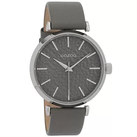 ΡΟΛΟΙ OOZOO C9668 OOZOO Timepieces Grey Leather Strap