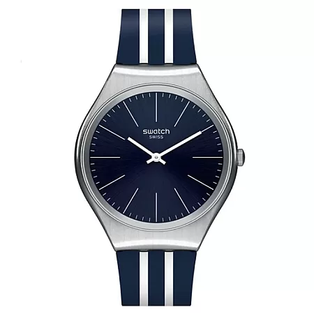 ΡΟΛΟΙ SWATCH  SYXS106 SWATCH Skinblueiron Two Tone Silicone Strap