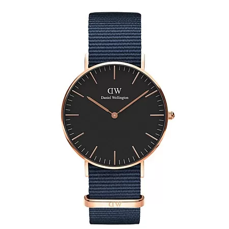 ΡΟΛΟΙ DANIEL WELLINGTON DW00100281 DANIEL WELLINGTON Bayswater Blue Fabric Strap 36mm