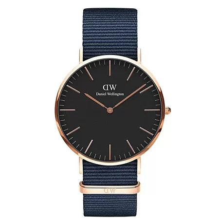 ΡΟΛΟΙ DANIEL WELLINGTON DW00100277  DANIEL WELLINGTON Bayswater Blue Fabric Strap 40mm