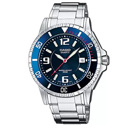 ΡΟΛΟΙ CASIO MTD-1053D-2AVES CASIO Silver Stainless Steel Bracelet