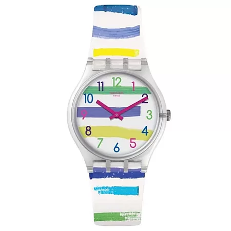 ΡΟΛΟΙ SWATCH  GE254 SWATCH Mediterranean Views Colorland Multicolor Silicone Strap