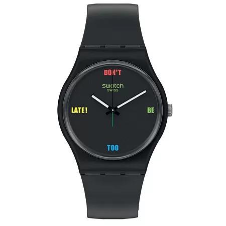 ΡΟΛΟΙ SWATCH SO28B102 SWATCH DB2L Black Plastic Strap