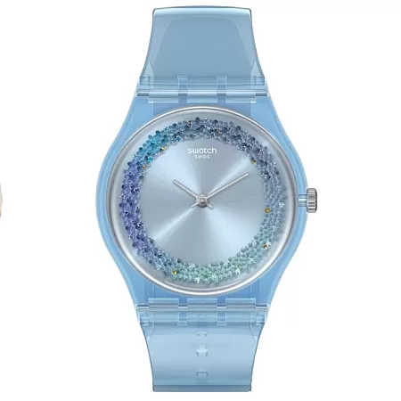 ΡΟΛΟΙ SWATCH GL122 SWATCH Azzura Light Blue Plastic Strap
