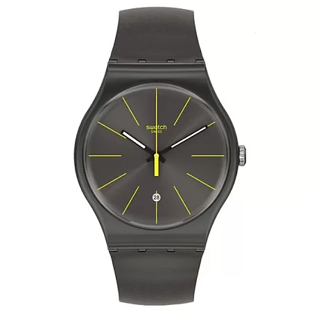 ΡΟΛΟΙ SWATCH SUOB404 SWATCH Charcolazing Grey Silicone Strap