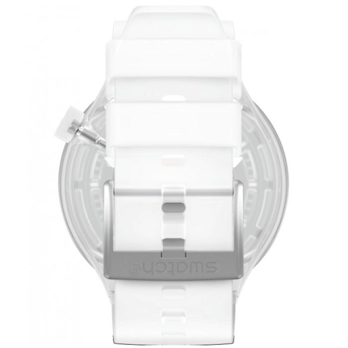 ΡΟΛΟΙ SWATCH SO27E100 SWATCH Big Bold Jellyfish White Silicone Strap