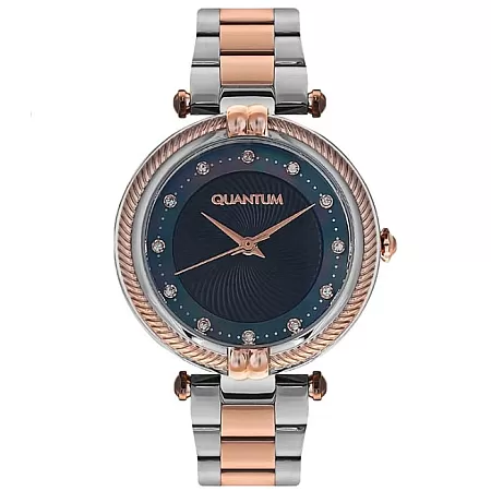 ΡΟΛΟΙ QUANTUM   IML699.550 QUANTUM Impulse Crystals Two Tone Stainless Steel Bracelet