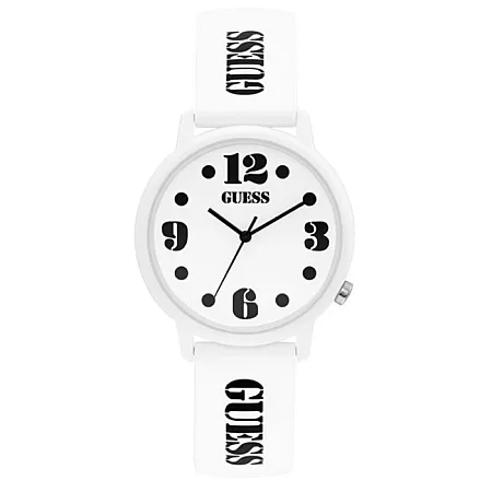 ΡΟΛΟΙ GUESS V1042M1 GUESS Ladies White Rubber Strap