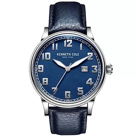 Ρολόι KENNETH COLE KC50982003 KENNETH COLE Gents Blue Leather Strap