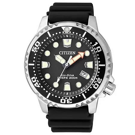ΡΟΛΟΙ CITIZEN  BN0150-10E Citizen Eco-Drive Divers Black Rubber Strap