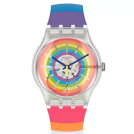 ΡΟΛΟΙ SWATCH SUOK148 SWATCH Magicsummer Multicolor Silicone Strap