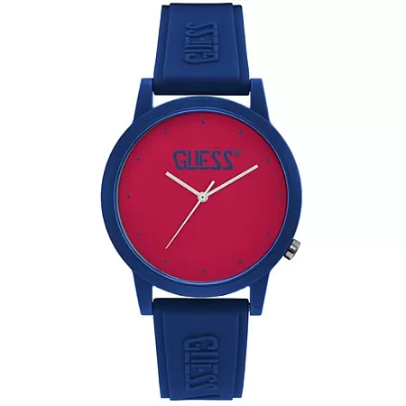 ΡΟΛΟΙ GUESS V1040M4 GUESS Ladies Blue Rubber Strap