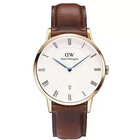 ΡΟΛΟΙ DANIEL WELLINGTON 1100DW DANIEL WELLINGTON Dapper St.Mawes Brown Leather Strap