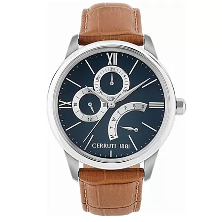 ΡΟΛΟΙ CERROUTI CRA26501 CERRUTI Albiano Brown Leather Strap