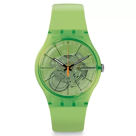 ΡΟΛΟΙ SWATCH SUOG118 SWATCH Kiwi Vibes Green Rubber Strap