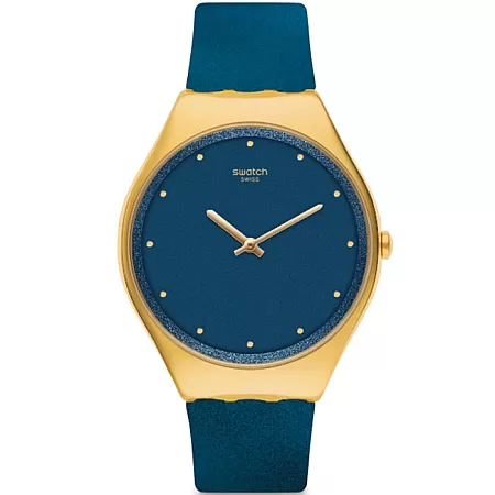 ΡΟΛΟΙ SWATCH SYXG108 SWATCH Ocean Skin Blue Rubber Strap