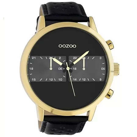 ΡΟΛΟΙ OOZOO C10516 OOZOO Timepieces Black Leather Strap