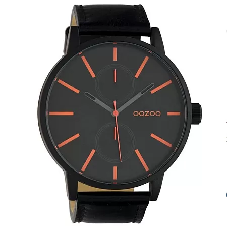 ΡΟΛΟΙ OOZOO C10504 OOZOO Timepieces Black Leather Strap