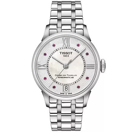 ΡΟΛΟΙ TISSOT T0992071111300 TISSOT Chemin Des Tourelles Rubies Powermatic 80 Stainless Steel Bracelet