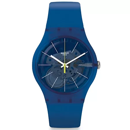 ΡΟΛΟΙ SWATCH SUON142 SWATCH Blue Sirup Blue Rubber Strap