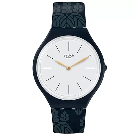 ΡΟΛΟΙ SWATCH  SVON102  SWATCH Skinwall Blue Silicone Strap