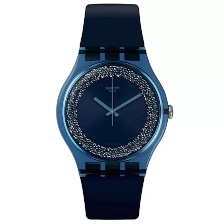 ΡΟΛΟΙ SWATCH  SUON134 SWATCH Blusparkles Blue Silicone Strap