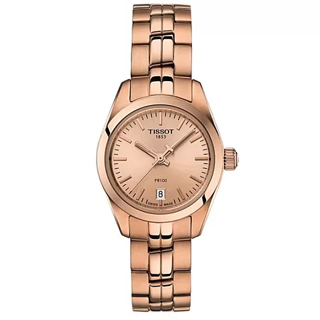 ΡΟΛΟΙ TISSOT  T1010103345100 TISSOT T-Classic PR100 Rose Gold Stainless Steel Bracelet