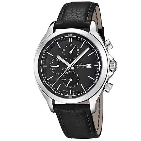 ΡΟΛΟΙ CANDINO C4516/3 CANDINO Men's Chronograph Black Leather Strap