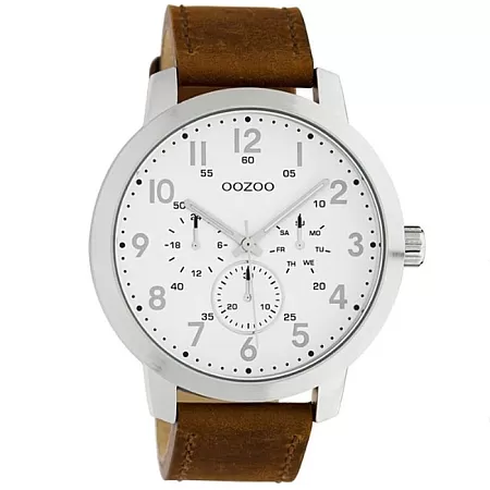 ΡΟΛΟΙ OOZOO C10505 OOZOO Timepieces Brown Leather Strap