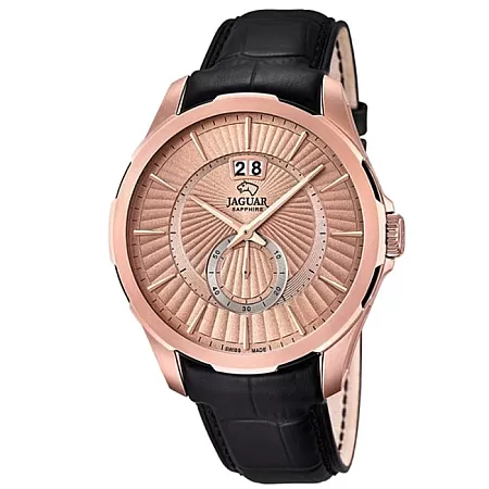 Ρολόι JAGUAR  J683/1 JAGUAR Acamar Black Leather Strap