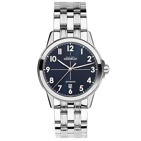 ΡΟΛΟΙ MICHEL HERBELIN 1650/B25 MICHEL HERBELIN Ambassador Silver Stainless Steel Bracelet