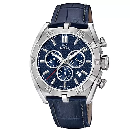 Ρολόι JAGUAR J857/2 JAGUAR Gents Chronograph Blue Leather Strap