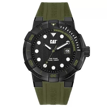 ΡΟΛΟΙ CATERPILLAR  SI16123123 CATERPILLAR Shock Diver Khaki Silicone Strap