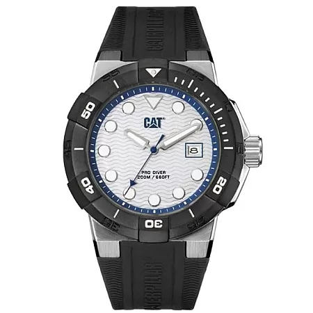 ΡΟΛΟΙ CATERPILLAR  SI14121222 CATERPILLAR Shock Diver Black Silicone Strap