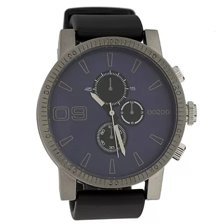 ΡΟΛΟΙ OOZOO C9277 OOZOO Chrono Black Rubber Strap