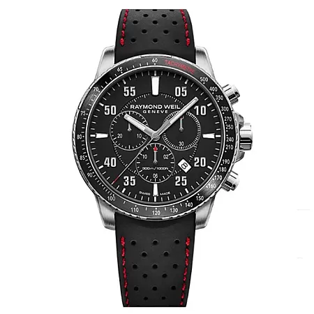 Ρολόι RAYMOND WEIL 8570-SR1-05207 RAYMOND WEIL Tango Chronograph Black Rubber Strap