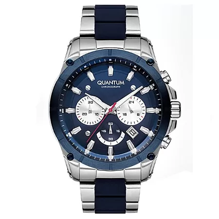 ΡΟΛΟΙ QUANTUM  PWG673.390 QUANTUM Powertech Chronograph Two Tone Stainless Steel Bracelet