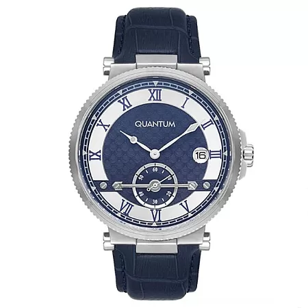 ΡΟΛΟΙ QUANTUM  ADG717.399 QUANTUM Adrenaline Blue Leather Strap