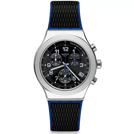 ΡΟΛΟΙ SWATCH  YVS451 SWATCH Secret Operation Chronograph Two Tone Rubber Strap