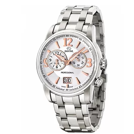 Ρολόι JAGUAR  J618/2 JAGUAR Dual Time Chronograph Silver Stainless Steel Bracelet